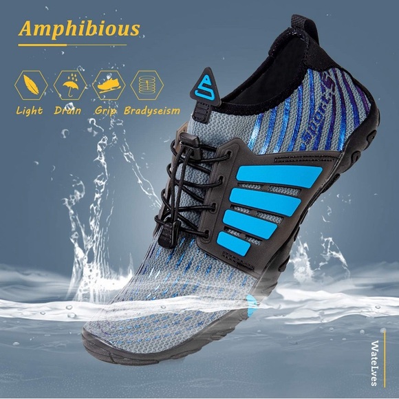 NWT WateLves Water Shoes Mens Womens Beach Swim Shoes Quick-Dry Aqua Socks - Picture 3 of 17